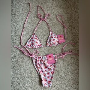 Strawberry Milk Mob Lovestruck Bikini Set